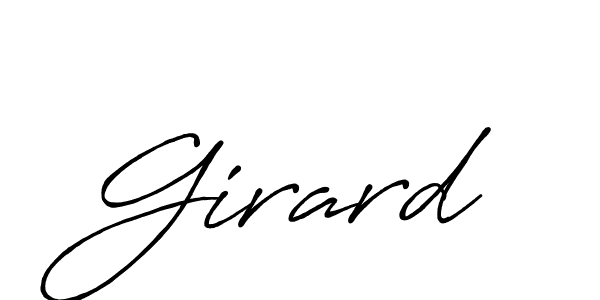 How to make Girard name signature. Use Antro_Vectra_Bolder style for creating short signs online. This is the latest handwritten sign. Girard signature style 7 images and pictures png