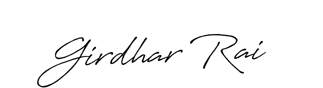 Similarly Antro_Vectra_Bolder is the best handwritten signature design. Signature creator online .You can use it as an online autograph creator for name Girdhar Rai. Girdhar Rai signature style 7 images and pictures png