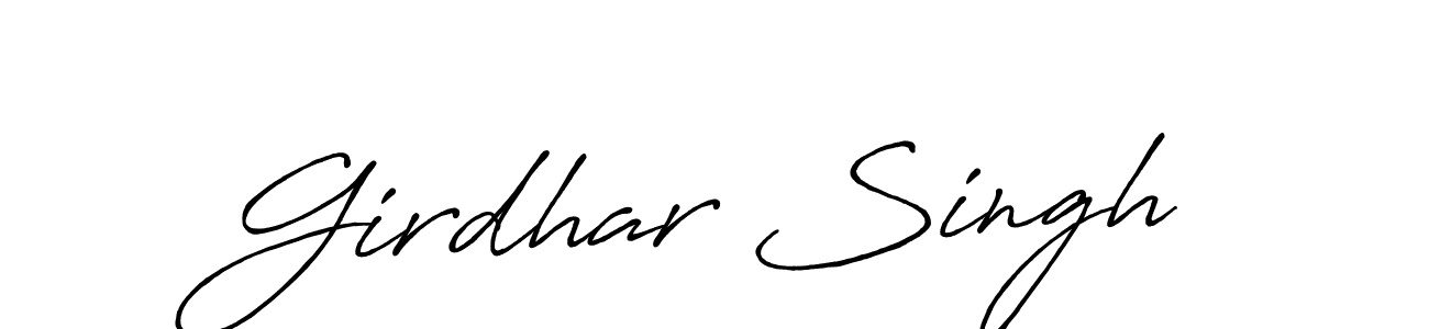 Antro_Vectra_Bolder is a professional signature style that is perfect for those who want to add a touch of class to their signature. It is also a great choice for those who want to make their signature more unique. Get Girdhar Singh name to fancy signature for free. Girdhar Singh signature style 7 images and pictures png