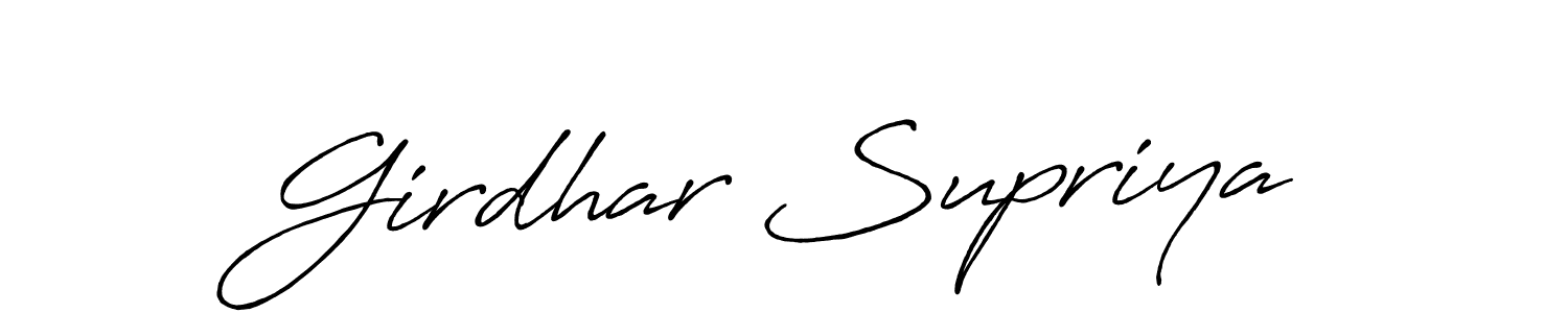 See photos of Girdhar Supriya official signature by Spectra . Check more albums & portfolios. Read reviews & check more about Antro_Vectra_Bolder font. Girdhar Supriya signature style 7 images and pictures png