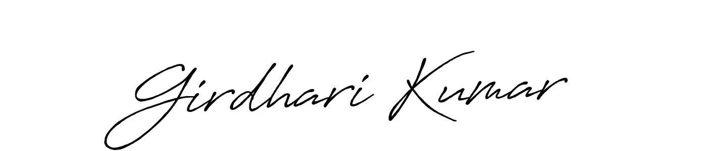 Similarly Antro_Vectra_Bolder is the best handwritten signature design. Signature creator online .You can use it as an online autograph creator for name Girdhari Kumar. Girdhari Kumar signature style 7 images and pictures png