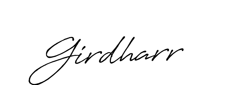 Also You can easily find your signature by using the search form. We will create Girdharr name handwritten signature images for you free of cost using Antro_Vectra_Bolder sign style. Girdharr signature style 7 images and pictures png