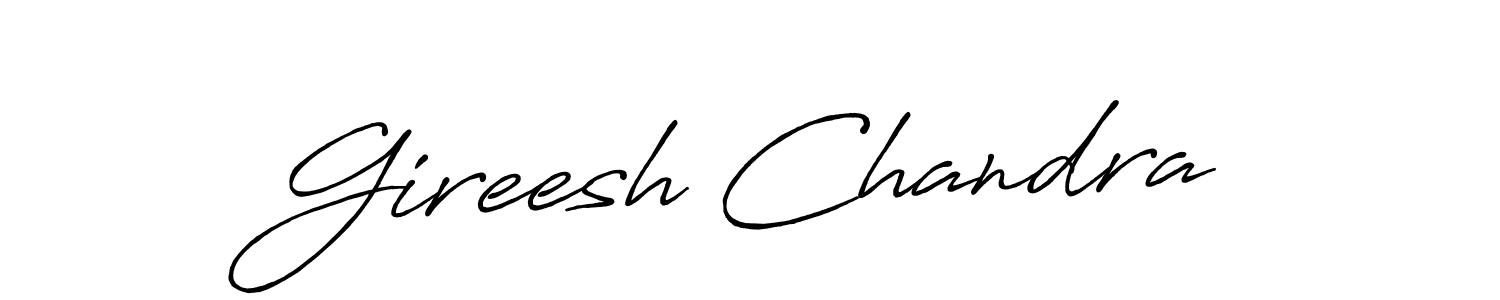 Make a beautiful signature design for name Gireesh Chandra. Use this online signature maker to create a handwritten signature for free. Gireesh Chandra signature style 7 images and pictures png
