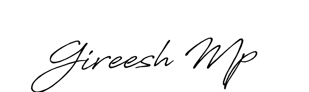 Make a beautiful signature design for name Gireesh Mp. Use this online signature maker to create a handwritten signature for free. Gireesh Mp signature style 7 images and pictures png