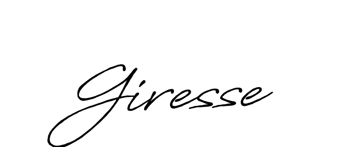 Also we have Giresse name is the best signature style. Create professional handwritten signature collection using Antro_Vectra_Bolder autograph style. Giresse signature style 7 images and pictures png