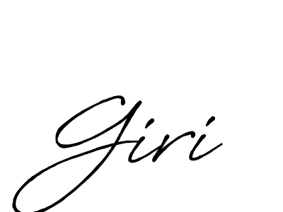 How to make Giri signature? Antro_Vectra_Bolder is a professional autograph style. Create handwritten signature for Giri name. Giri signature style 7 images and pictures png