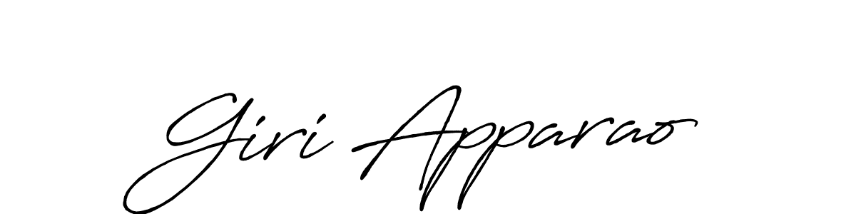 Giri Apparao stylish signature style. Best Handwritten Sign (Antro_Vectra_Bolder) for my name. Handwritten Signature Collection Ideas for my name Giri Apparao. Giri Apparao signature style 7 images and pictures png