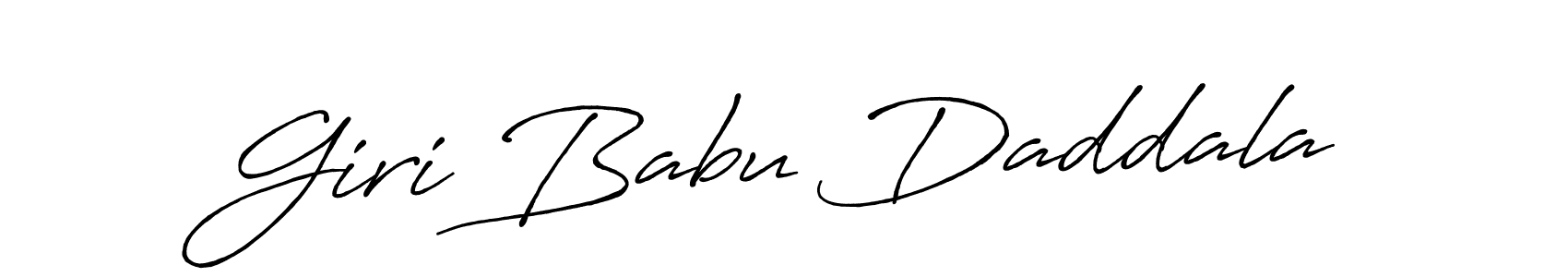 Giri Babu Daddala stylish signature style. Best Handwritten Sign (Antro_Vectra_Bolder) for my name. Handwritten Signature Collection Ideas for my name Giri Babu Daddala. Giri Babu Daddala signature style 7 images and pictures png