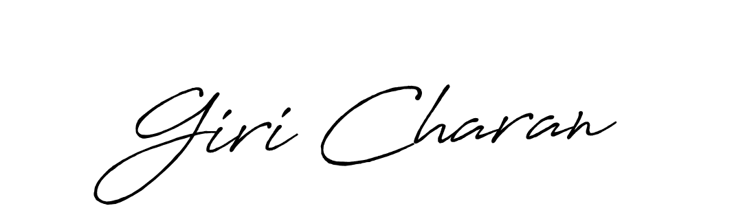 Design your own signature with our free online signature maker. With this signature software, you can create a handwritten (Antro_Vectra_Bolder) signature for name Giri Charan. Giri Charan signature style 7 images and pictures png