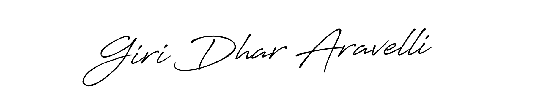 You should practise on your own different ways (Antro_Vectra_Bolder) to write your name (Giri Dhar Aravelli) in signature. don't let someone else do it for you. Giri Dhar Aravelli signature style 7 images and pictures png