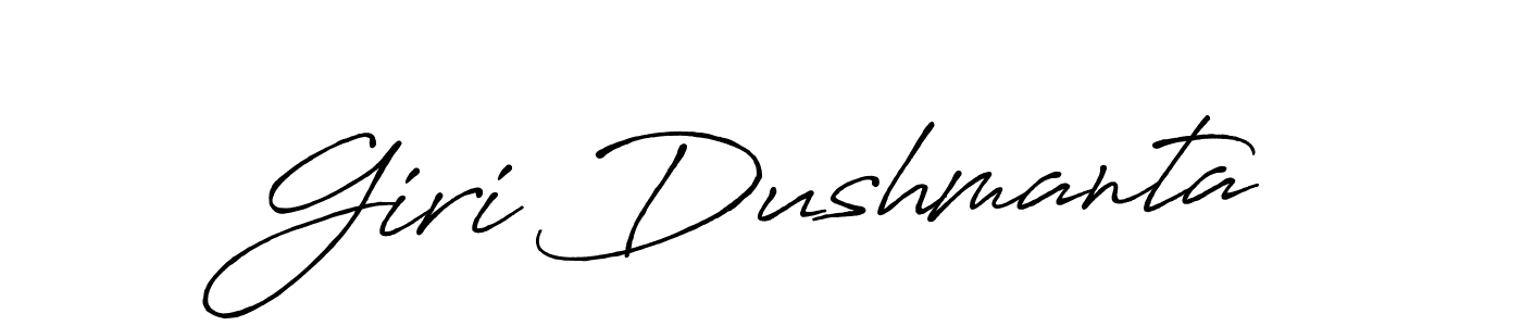 You should practise on your own different ways (Antro_Vectra_Bolder) to write your name (Giri Dushmanta) in signature. don't let someone else do it for you. Giri Dushmanta signature style 7 images and pictures png