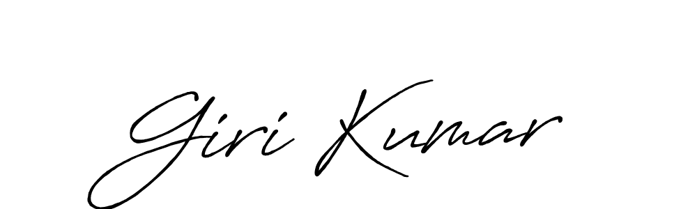 You should practise on your own different ways (Antro_Vectra_Bolder) to write your name (Giri Kumar) in signature. don't let someone else do it for you. Giri Kumar signature style 7 images and pictures png