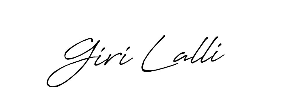 Similarly Antro_Vectra_Bolder is the best handwritten signature design. Signature creator online .You can use it as an online autograph creator for name Giri Lalli. Giri Lalli signature style 7 images and pictures png