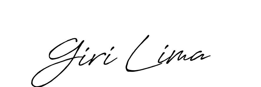 if you are searching for the best signature style for your name Giri Lima. so please give up your signature search. here we have designed multiple signature styles  using Antro_Vectra_Bolder. Giri Lima signature style 7 images and pictures png