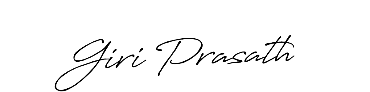 Create a beautiful signature design for name Giri Prasath. With this signature (Antro_Vectra_Bolder) fonts, you can make a handwritten signature for free. Giri Prasath signature style 7 images and pictures png