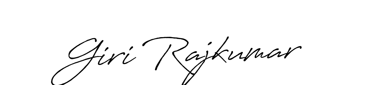 Giri Rajkumar stylish signature style. Best Handwritten Sign (Antro_Vectra_Bolder) for my name. Handwritten Signature Collection Ideas for my name Giri Rajkumar. Giri Rajkumar signature style 7 images and pictures png