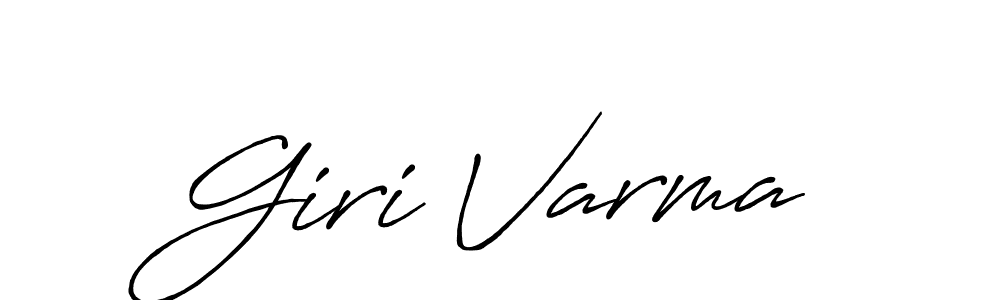 if you are searching for the best signature style for your name Giri Varma. so please give up your signature search. here we have designed multiple signature styles  using Antro_Vectra_Bolder. Giri Varma signature style 7 images and pictures png