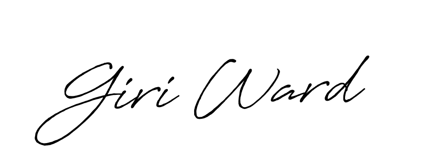 Similarly Antro_Vectra_Bolder is the best handwritten signature design. Signature creator online .You can use it as an online autograph creator for name Giri Ward. Giri Ward signature style 7 images and pictures png
