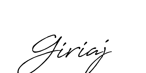 Design your own signature with our free online signature maker. With this signature software, you can create a handwritten (Antro_Vectra_Bolder) signature for name Giriaj. Giriaj signature style 7 images and pictures png