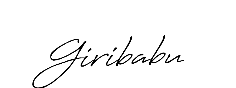 Make a beautiful signature design for name Giribabu. With this signature (Antro_Vectra_Bolder) style, you can create a handwritten signature for free. Giribabu signature style 7 images and pictures png