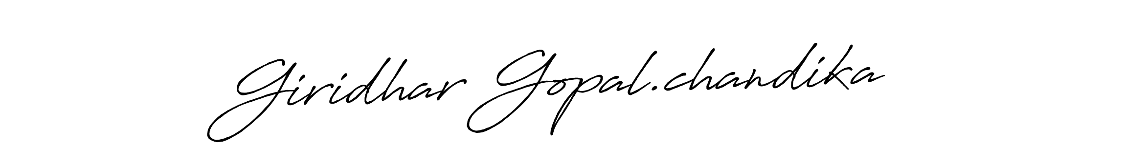 This is the best signature style for the Giridhar Gopal.chandika name. Also you like these signature font (Antro_Vectra_Bolder). Mix name signature. Giridhar Gopal.chandika signature style 7 images and pictures png