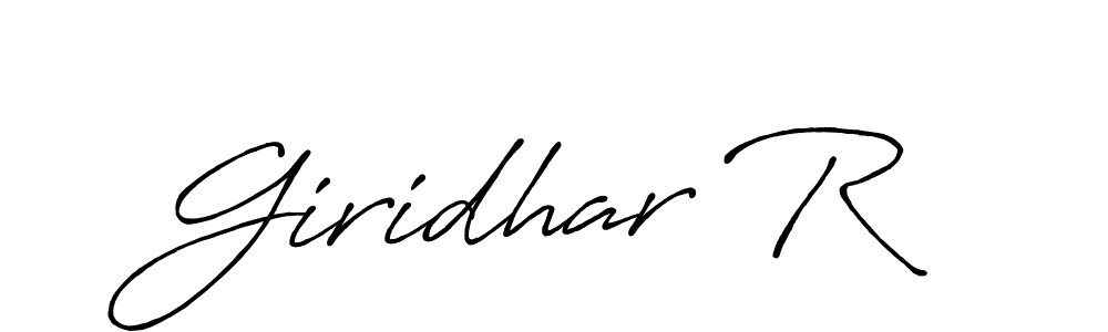 Also we have Giridhar R name is the best signature style. Create professional handwritten signature collection using Antro_Vectra_Bolder autograph style. Giridhar R signature style 7 images and pictures png