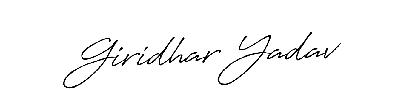 Once you've used our free online signature maker to create your best signature Antro_Vectra_Bolder style, it's time to enjoy all of the benefits that Giridhar Yadav name signing documents. Giridhar Yadav signature style 7 images and pictures png