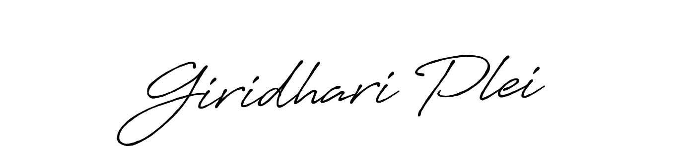 Once you've used our free online signature maker to create your best signature Antro_Vectra_Bolder style, it's time to enjoy all of the benefits that Giridhari Plei name signing documents. Giridhari Plei signature style 7 images and pictures png