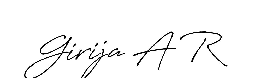 How to Draw Girija A R signature style? Antro_Vectra_Bolder is a latest design signature styles for name Girija A R. Girija A R signature style 7 images and pictures png