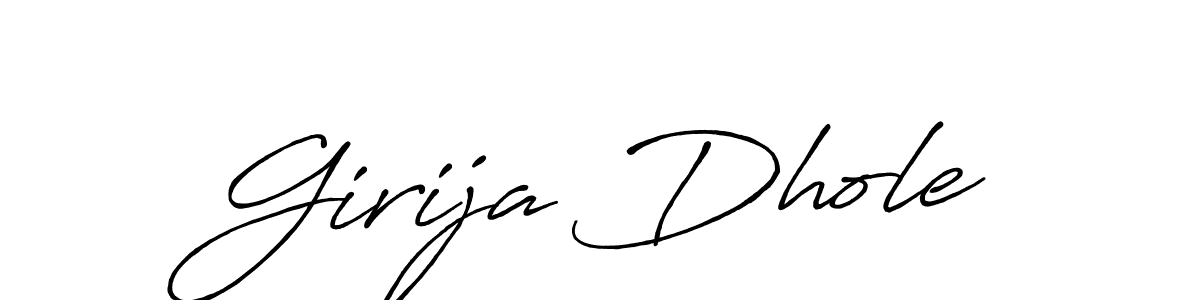 Antro_Vectra_Bolder is a professional signature style that is perfect for those who want to add a touch of class to their signature. It is also a great choice for those who want to make their signature more unique. Get Girija Dhole name to fancy signature for free. Girija Dhole signature style 7 images and pictures png