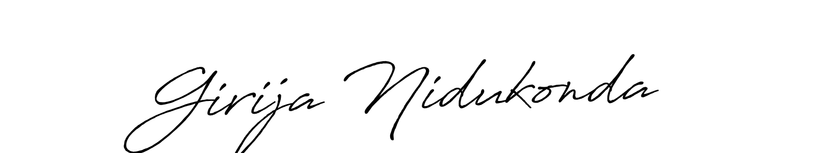 Make a beautiful signature design for name Girija Nidukonda. Use this online signature maker to create a handwritten signature for free. Girija Nidukonda signature style 7 images and pictures png