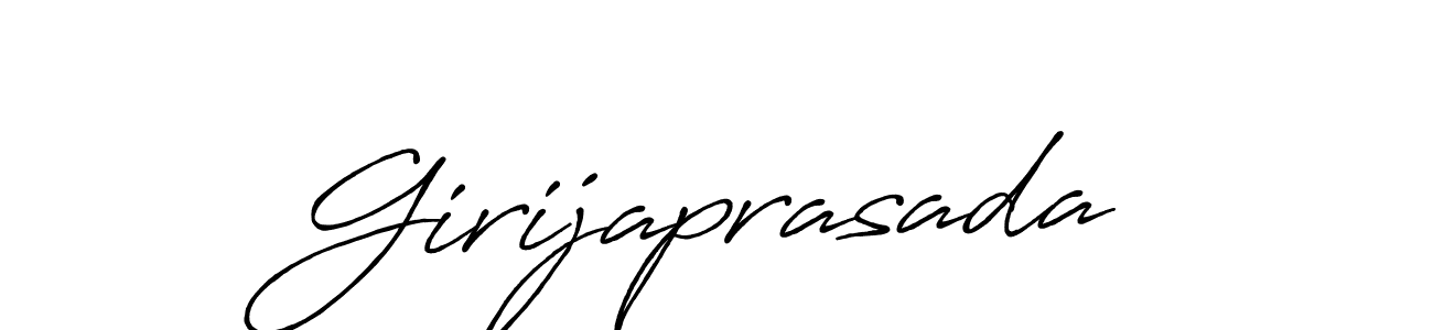 Make a beautiful signature design for name Girijaprasada. With this signature (Antro_Vectra_Bolder) style, you can create a handwritten signature for free. Girijaprasada signature style 7 images and pictures png