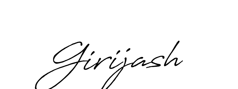 Make a beautiful signature design for name Girijash. Use this online signature maker to create a handwritten signature for free. Girijash signature style 7 images and pictures png