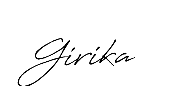How to make Girika name signature. Use Antro_Vectra_Bolder style for creating short signs online. This is the latest handwritten sign. Girika signature style 7 images and pictures png