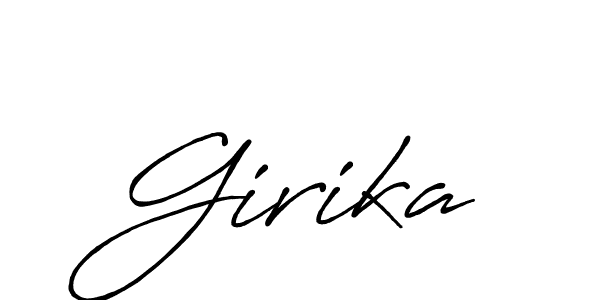 How to make Girika name signature. Use Antro_Vectra_Bolder style for creating short signs online. This is the latest handwritten sign. Girika signature style 7 images and pictures png