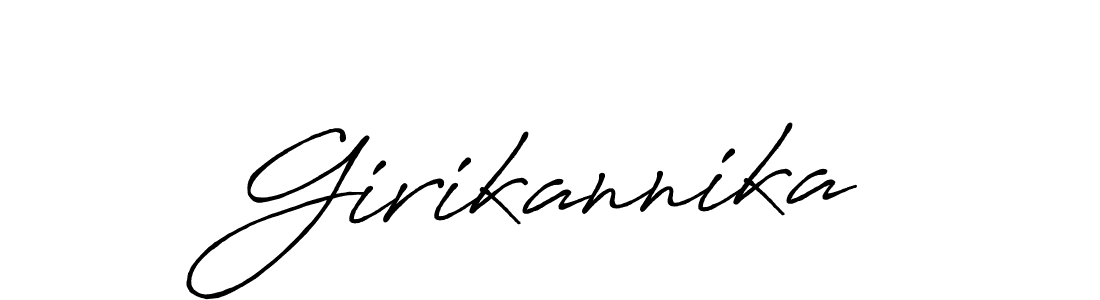 How to make Girikannika name signature. Use Antro_Vectra_Bolder style for creating short signs online. This is the latest handwritten sign. Girikannika signature style 7 images and pictures png