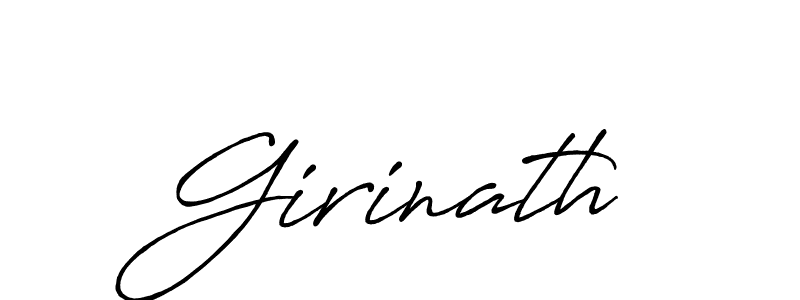 Girinath stylish signature style. Best Handwritten Sign (Antro_Vectra_Bolder) for my name. Handwritten Signature Collection Ideas for my name Girinath. Girinath signature style 7 images and pictures png