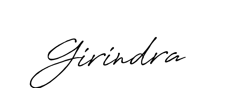 Use a signature maker to create a handwritten signature online. With this signature software, you can design (Antro_Vectra_Bolder) your own signature for name Girindra. Girindra signature style 7 images and pictures png