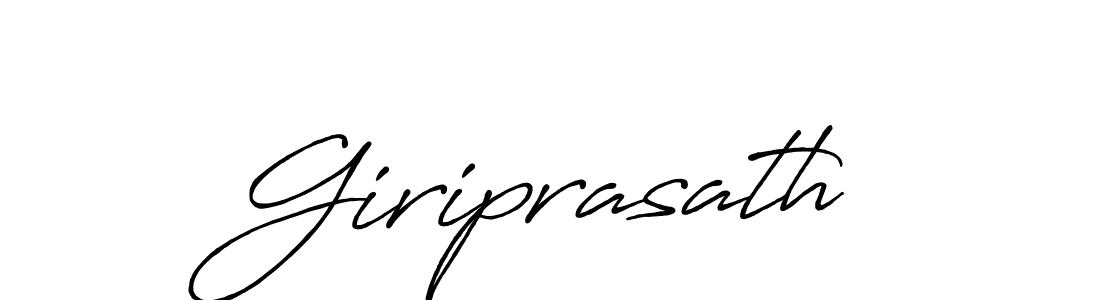 Create a beautiful signature design for name Giriprasath. With this signature (Antro_Vectra_Bolder) fonts, you can make a handwritten signature for free. Giriprasath signature style 7 images and pictures png