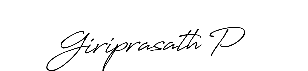 How to make Giriprasath P signature? Antro_Vectra_Bolder is a professional autograph style. Create handwritten signature for Giriprasath P name. Giriprasath P signature style 7 images and pictures png