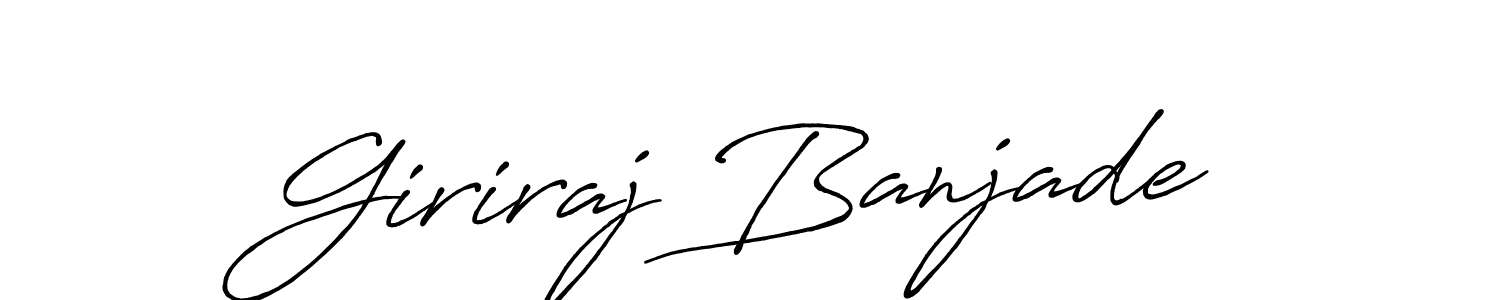 The best way (Antro_Vectra_Bolder) to make a short signature is to pick only two or three words in your name. The name Giriraj Banjade include a total of six letters. For converting this name. Giriraj Banjade signature style 7 images and pictures png