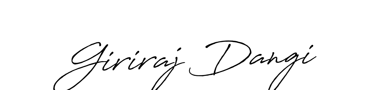 Similarly Antro_Vectra_Bolder is the best handwritten signature design. Signature creator online .You can use it as an online autograph creator for name Giriraj Dangi. Giriraj Dangi signature style 7 images and pictures png