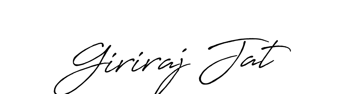 Giriraj Jat stylish signature style. Best Handwritten Sign (Antro_Vectra_Bolder) for my name. Handwritten Signature Collection Ideas for my name Giriraj Jat. Giriraj Jat signature style 7 images and pictures png