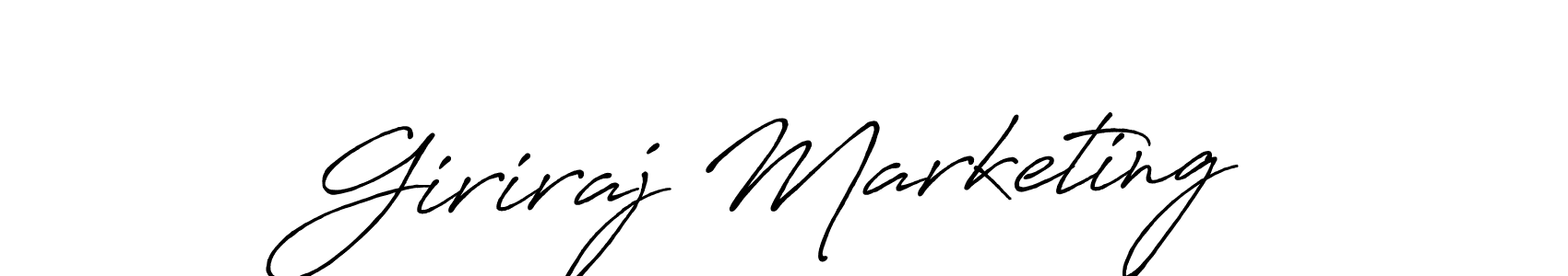 It looks lik you need a new signature style for name Giriraj Marketing. Design unique handwritten (Antro_Vectra_Bolder) signature with our free signature maker in just a few clicks. Giriraj Marketing signature style 7 images and pictures png