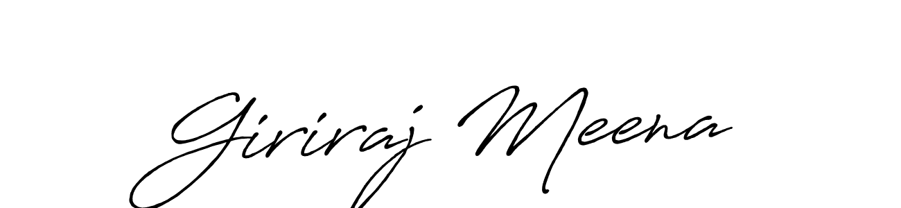 Similarly Antro_Vectra_Bolder is the best handwritten signature design. Signature creator online .You can use it as an online autograph creator for name Giriraj Meena. Giriraj Meena signature style 7 images and pictures png