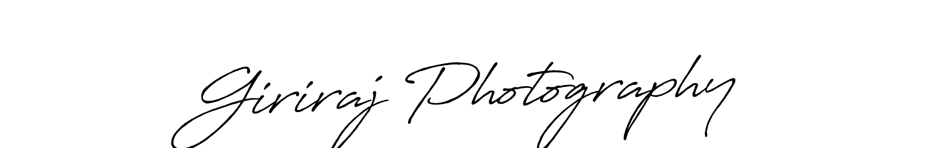How to make Giriraj Photography signature? Antro_Vectra_Bolder is a professional autograph style. Create handwritten signature for Giriraj Photography name. Giriraj Photography signature style 7 images and pictures png