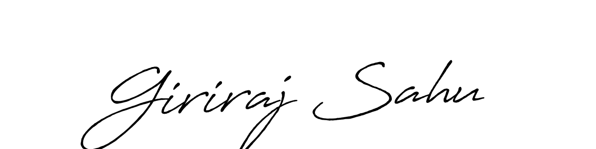 Antro_Vectra_Bolder is a professional signature style that is perfect for those who want to add a touch of class to their signature. It is also a great choice for those who want to make their signature more unique. Get Giriraj Sahu name to fancy signature for free. Giriraj Sahu signature style 7 images and pictures png