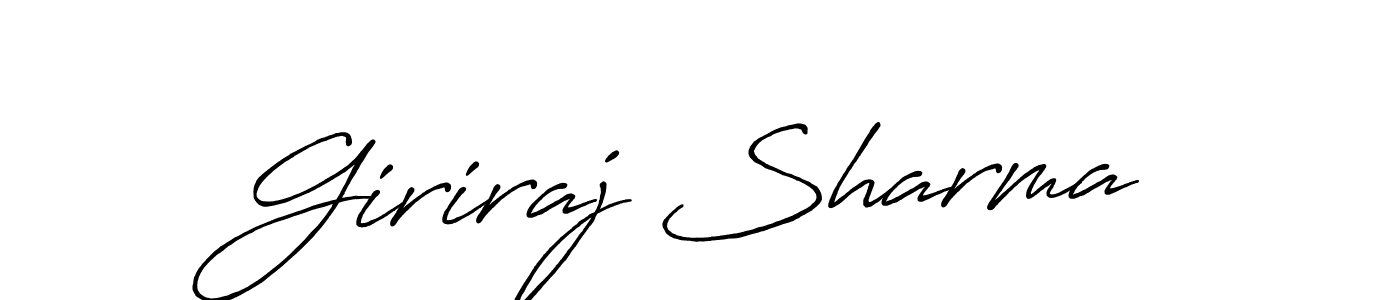 Giriraj Sharma stylish signature style. Best Handwritten Sign (Antro_Vectra_Bolder) for my name. Handwritten Signature Collection Ideas for my name Giriraj Sharma. Giriraj Sharma signature style 7 images and pictures png