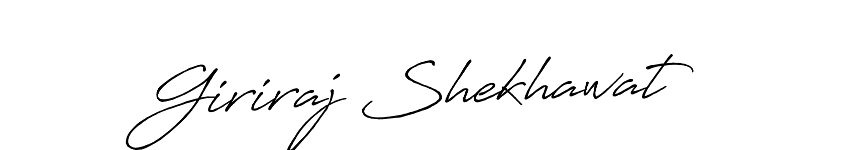 Giriraj Shekhawat stylish signature style. Best Handwritten Sign (Antro_Vectra_Bolder) for my name. Handwritten Signature Collection Ideas for my name Giriraj Shekhawat. Giriraj Shekhawat signature style 7 images and pictures png