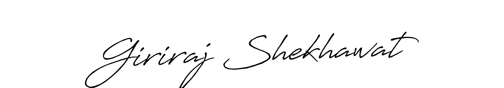 Giriraj Shekhawat stylish signature style. Best Handwritten Sign (Antro_Vectra_Bolder) for my name. Handwritten Signature Collection Ideas for my name Giriraj Shekhawat. Giriraj Shekhawat signature style 7 images and pictures png